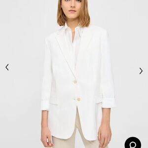 Theory white Linen Blazer NWT size 8